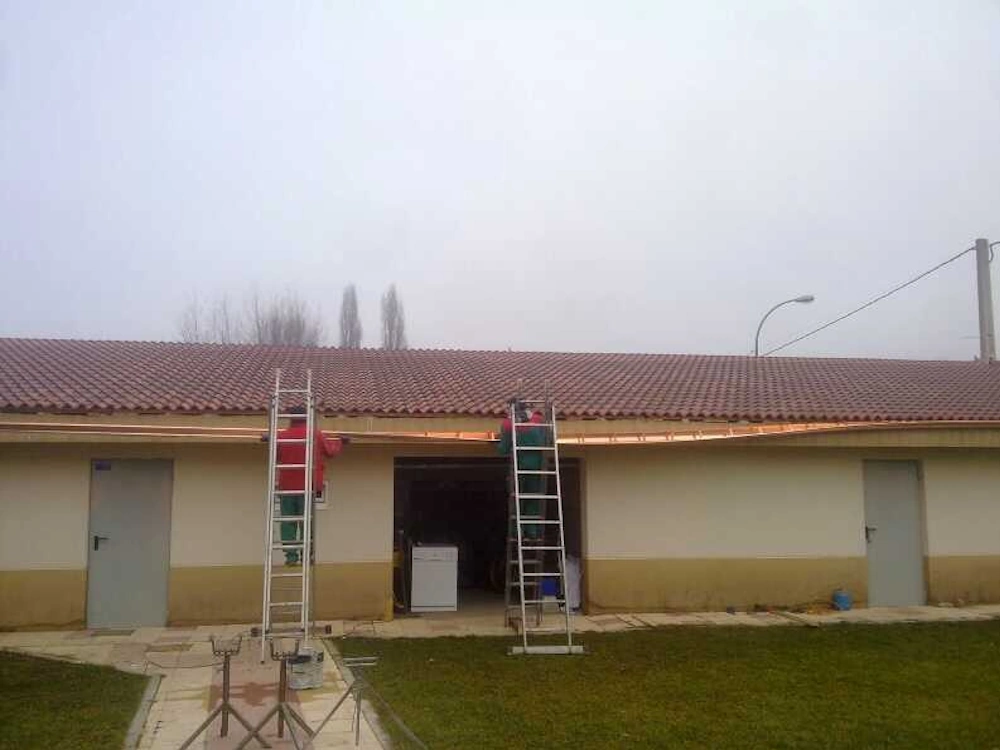 Colocación de canalón