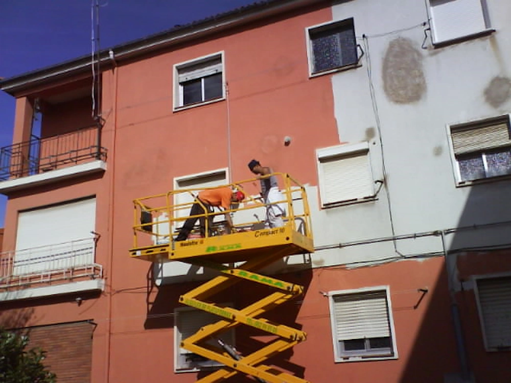 Pintura con gruas