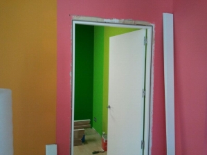 Pintura pared de pladur